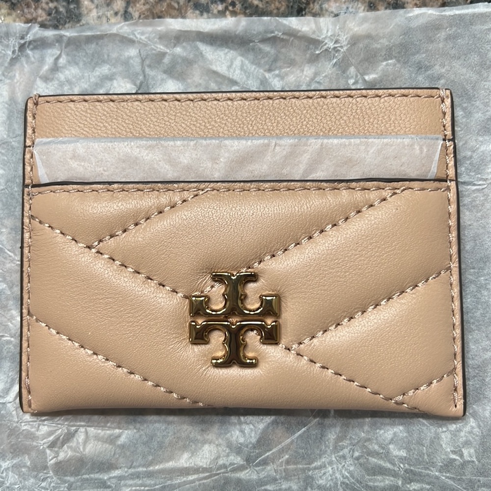 Tory Burch Kira Chevron Leather Card Case